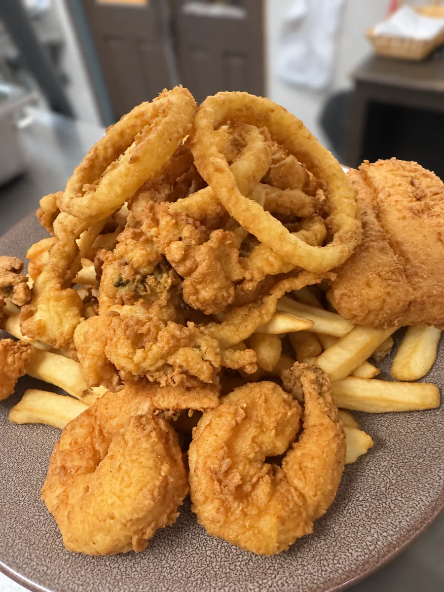Fisherman's Platter at Bobola's Restaurant in Nashua NH